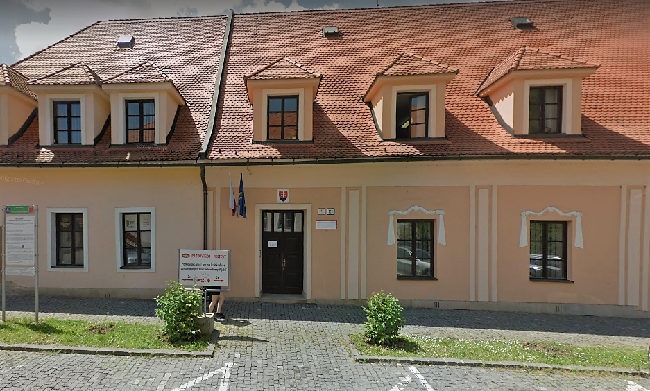 Budova archívu na Miškovského ulici v Bardejove.